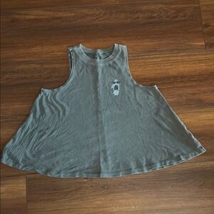 Gray Sleeveless Tank Top